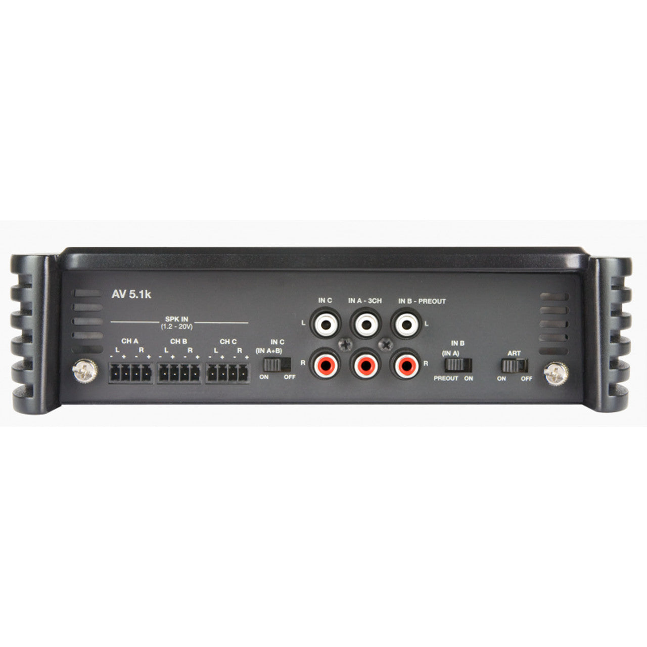 Audison AV 5.1K VOCE Series 5-Channel Amplifier, 75W + 140W + 600W 4-Ohms