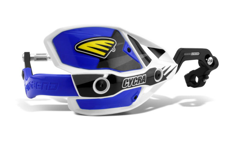 Cycra 7/8in Clamp w/White Shields/Blue Covers