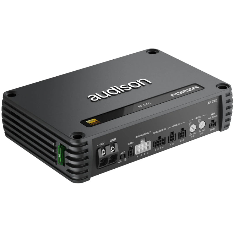 Audison AF C4D FORZA Series 90W x 4 RMS @4Ohms, Class D 4-Channel Car Amplifier - View 1