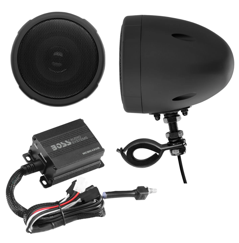 Boss Audio Systems Motorcycle Speaker Amplifier/ Bluetooth/ 3in Speakers - View 1