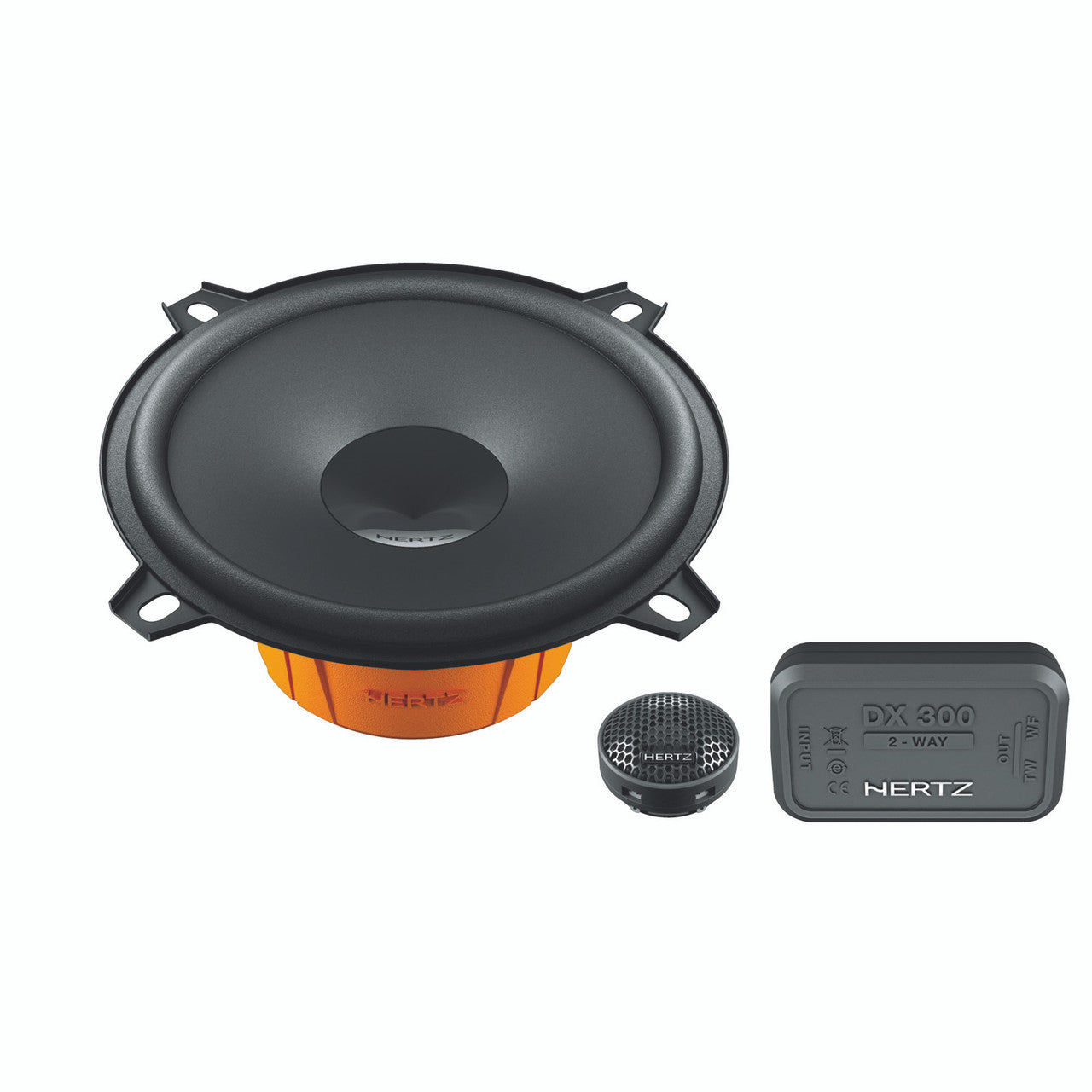 Hertz DSK 130.3 Component Speaker Kit 5.25" 2-Way: DV 130.3 + DT 24.3 + DX 300 + Grilles