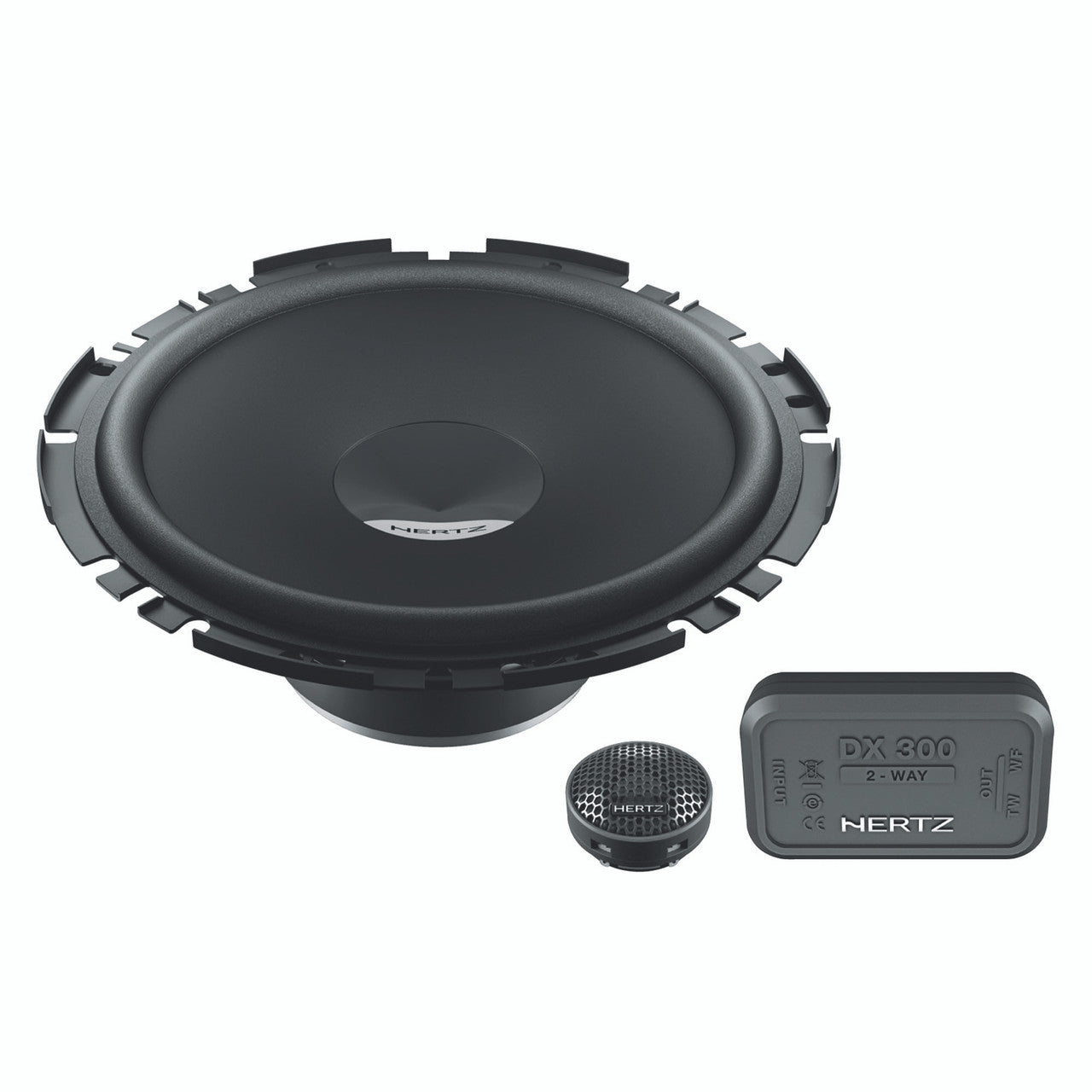 Hertz DSK 170.3 Component Speaker Kit 6.75" 2-Way: DV 170.3 + DT 24.3 + DX 300 + Grilles