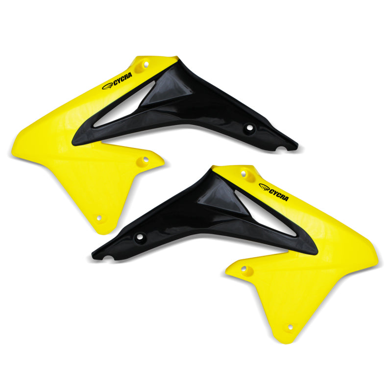 Cycra Powerflow Radiator Shrouds Suzuki - Yellow
