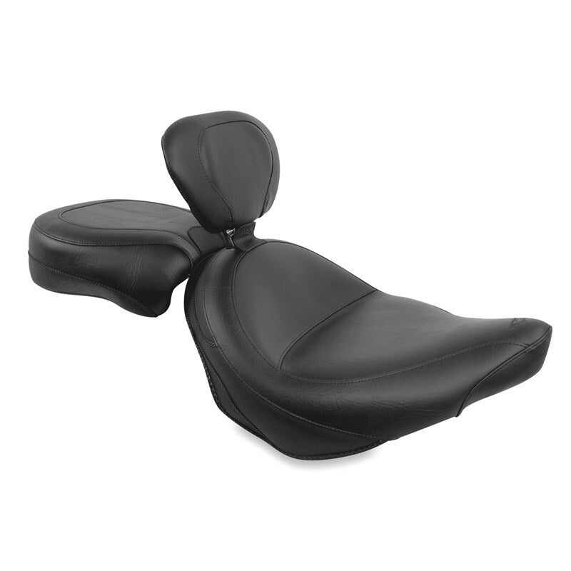 Mustang Motorcycle Vintage Seat W/Driver Bkrest