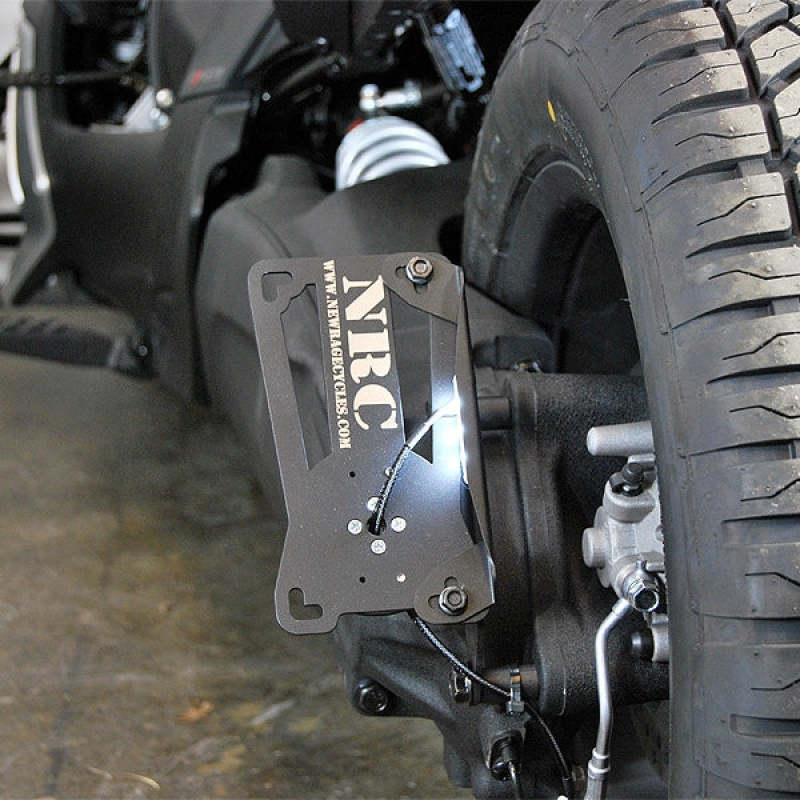 New Rage Cycles Side Mount License Plate Ryker 19+