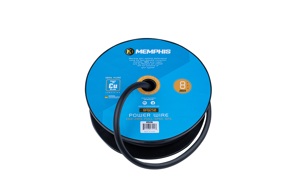 Memphis 8FB250 250 ft. 8 Gauge Black Wire Spool - View 2