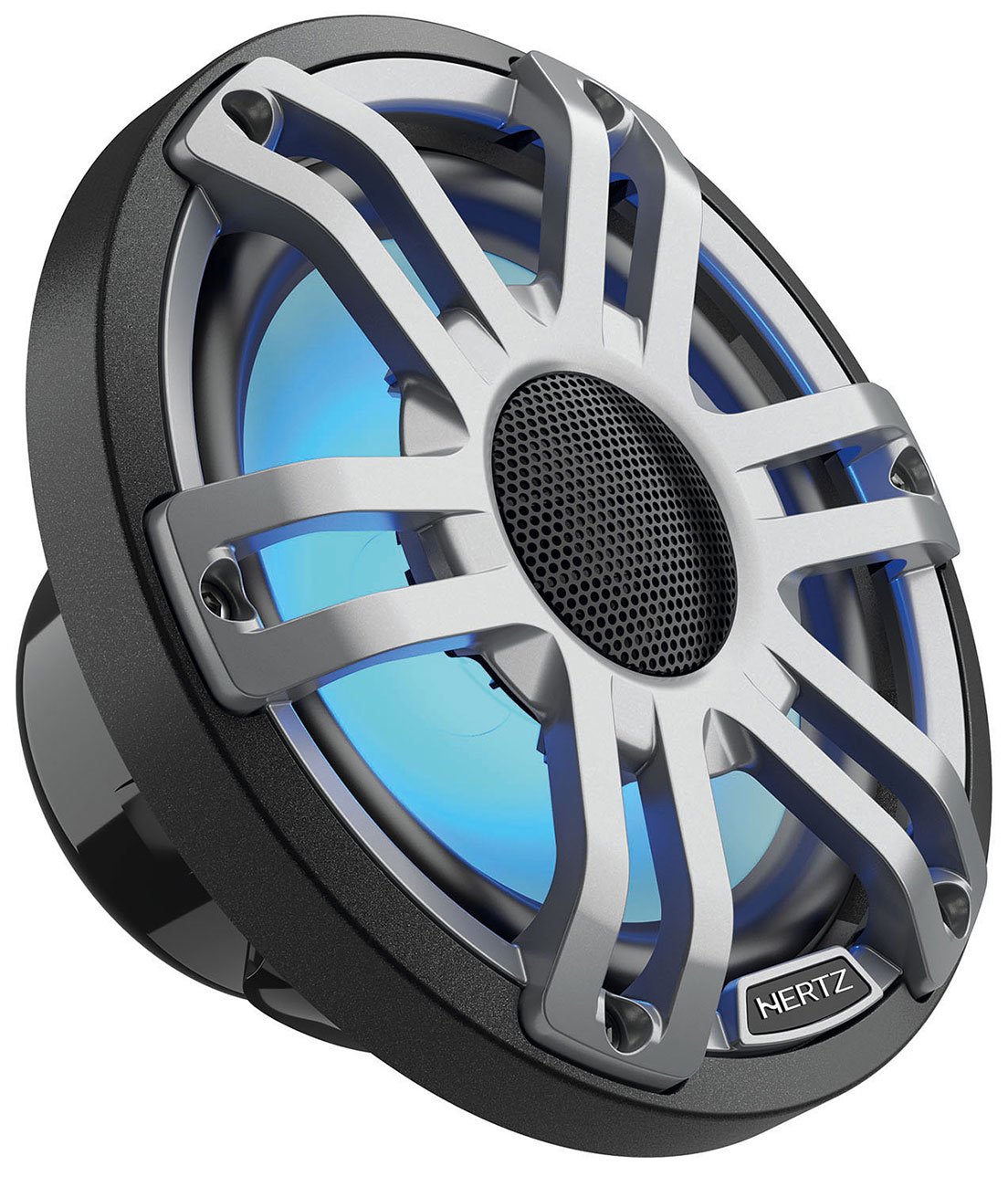 Hertz HMX 6.5 S-LD-G 6.5" Grey Hi-End Marine RGB LED Coaxial Speakers (Pair)