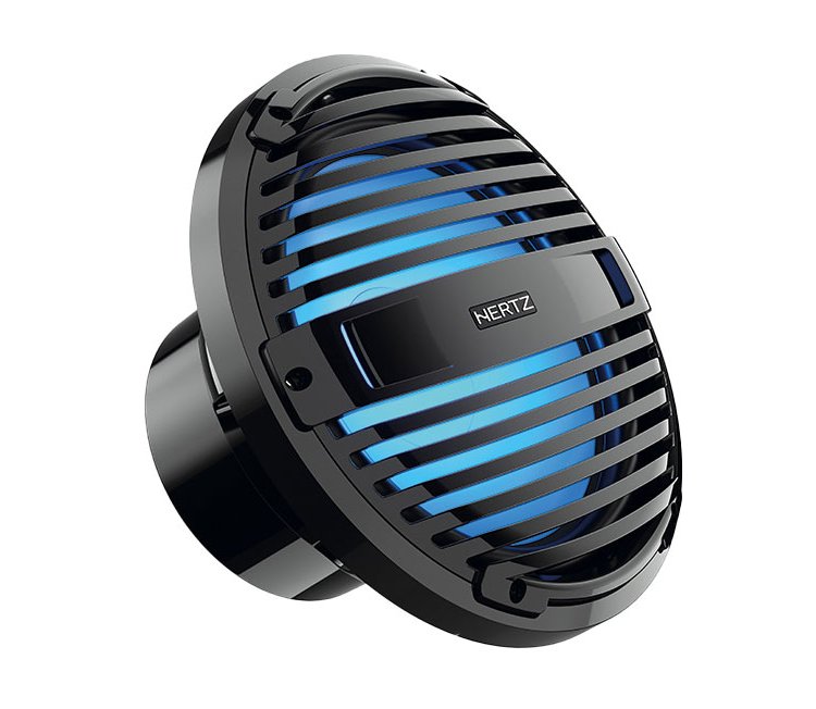 Hertz HMS 12 B2-LD-TC 12" Black Marine Infinite Baffle RGB LED Subwoofer