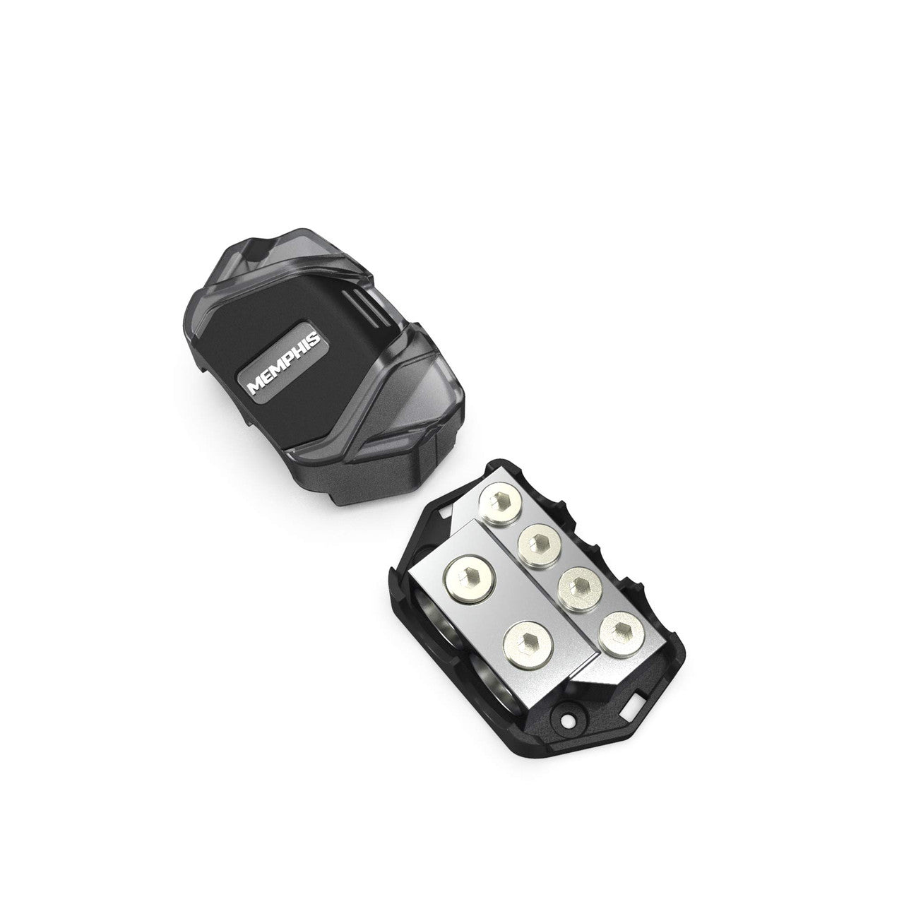 Memphis DBLOCK Memphis Audio DBLOCK Distribution Block With Two 0 AWG Inputs, Fo - View 1