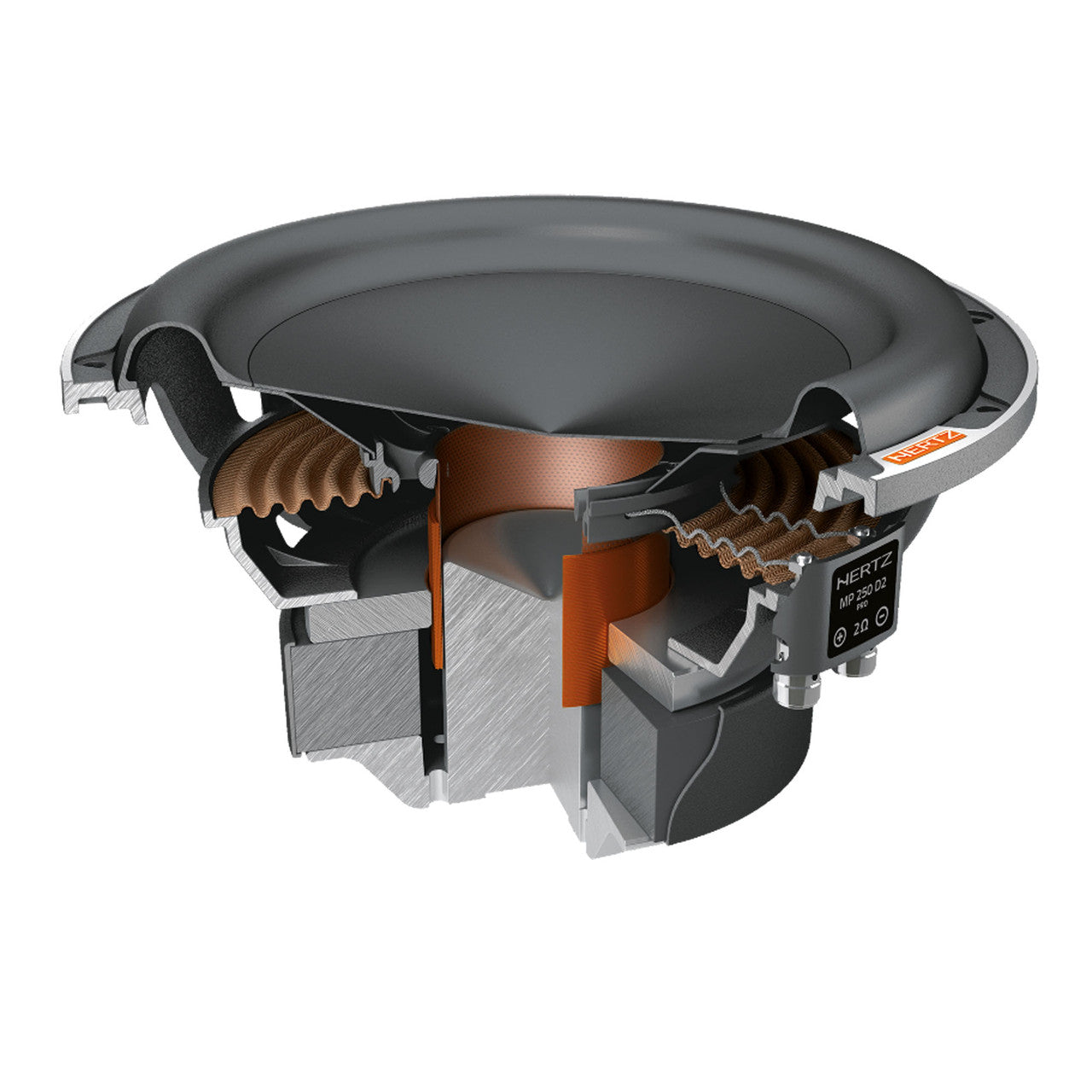 Hertz MP 250 D2.3 MILLE PRO 10" 1200W SUB DUAL 2-OHM SUBWOOFER