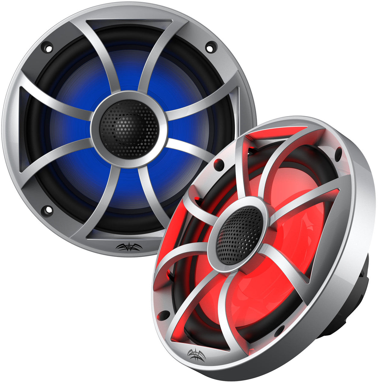 Wet Sounds OE-65ic-S-RGB Led XS-Series Silver Cone 6.5" Coaxial Speakers Pair - View 1