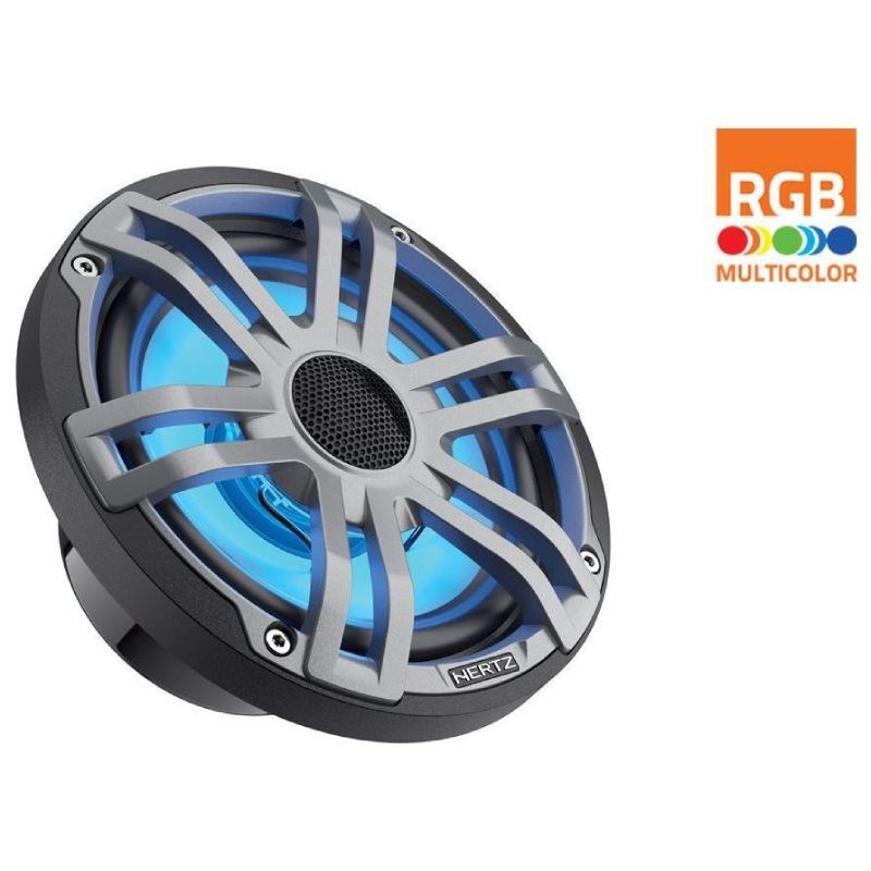 Hertz HMX 8 S-LD-G 224 (8.8) mm (in.) | 123 (4.84) mm (in.) | Hi-end Led Coax | 200 W | 4 Ohm