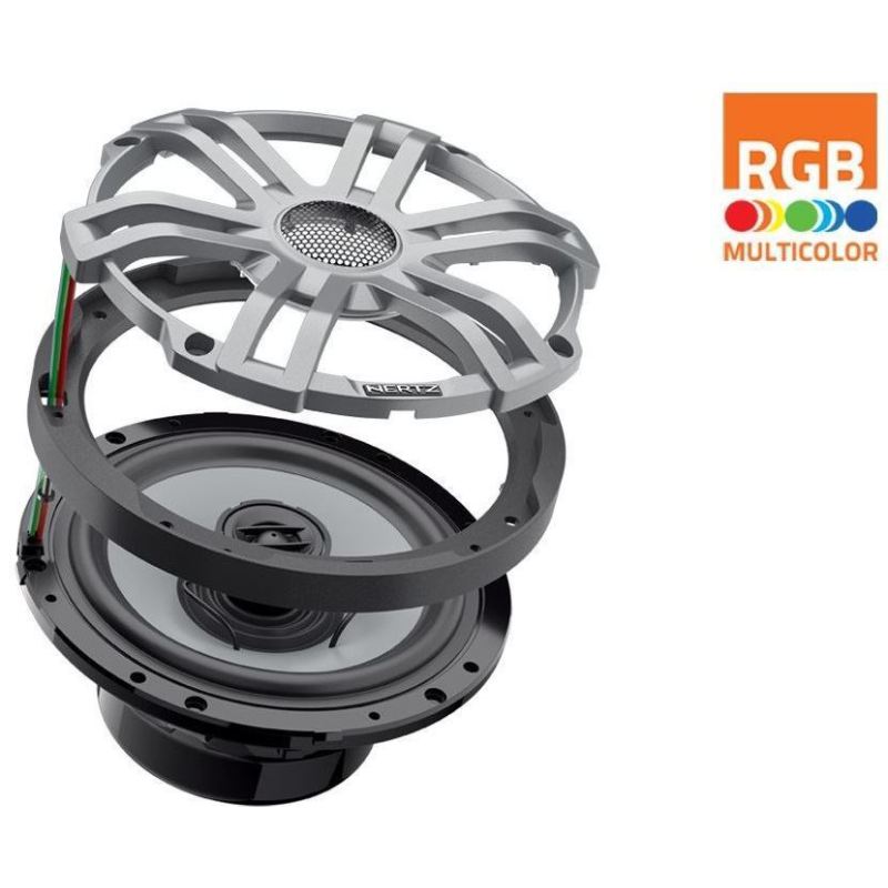 Hertz HMX 8 S-LD-G 224 (8.8) mm (in.) | 123 (4.84) mm (in.) | Hi-end Led Coax | 200 W | 4 Ohm