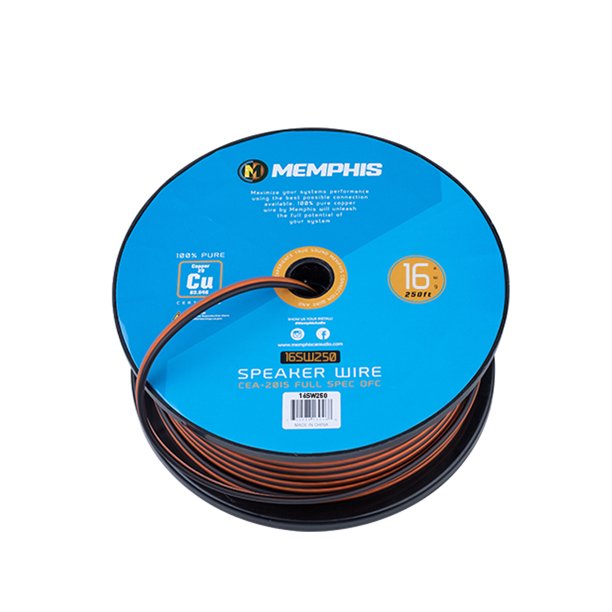 Memphis 16SW250 16 Gauge 2 Conductor Spkr Wire 250 Ft. Spool - View 3