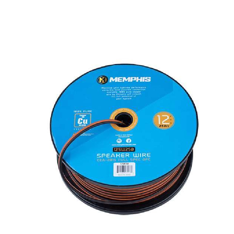 Memphis 12SW250 12 Gauge 2 Conductor Speaker Wire 250 Ft. Spool - View 3
