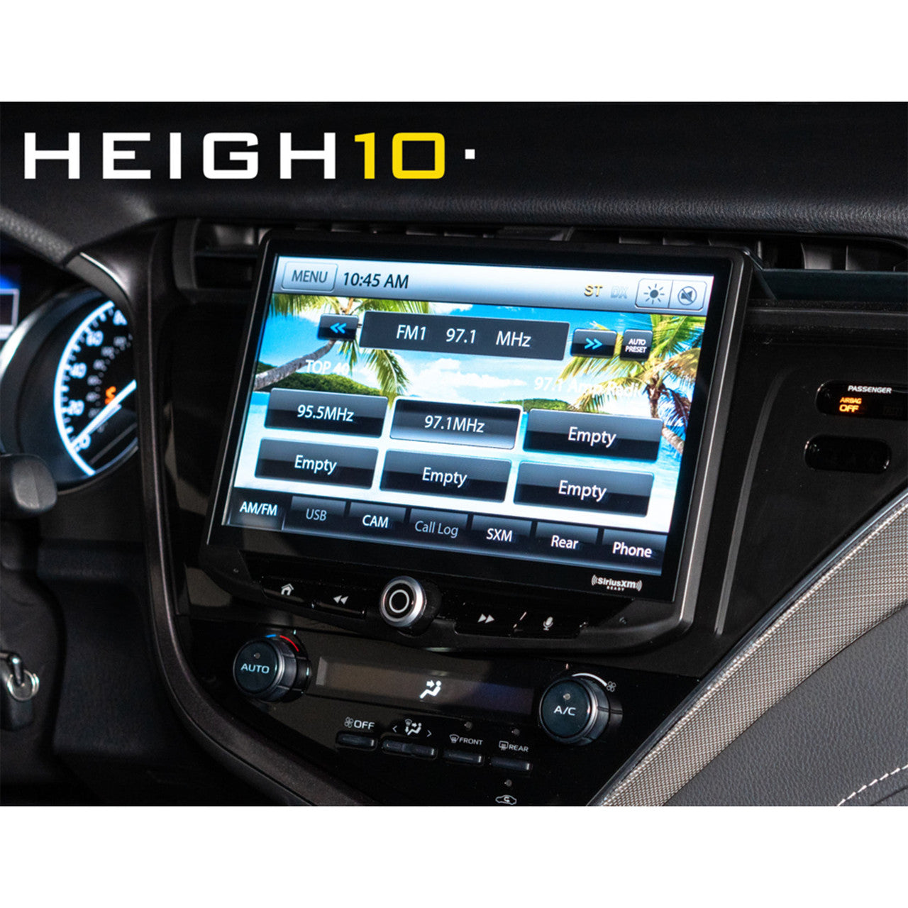 Stinger UN1810 AM/FM/Audio/Video Receiver w/ 10-inch Touch Screen and Mech-less Design - Single-DIN Mounting